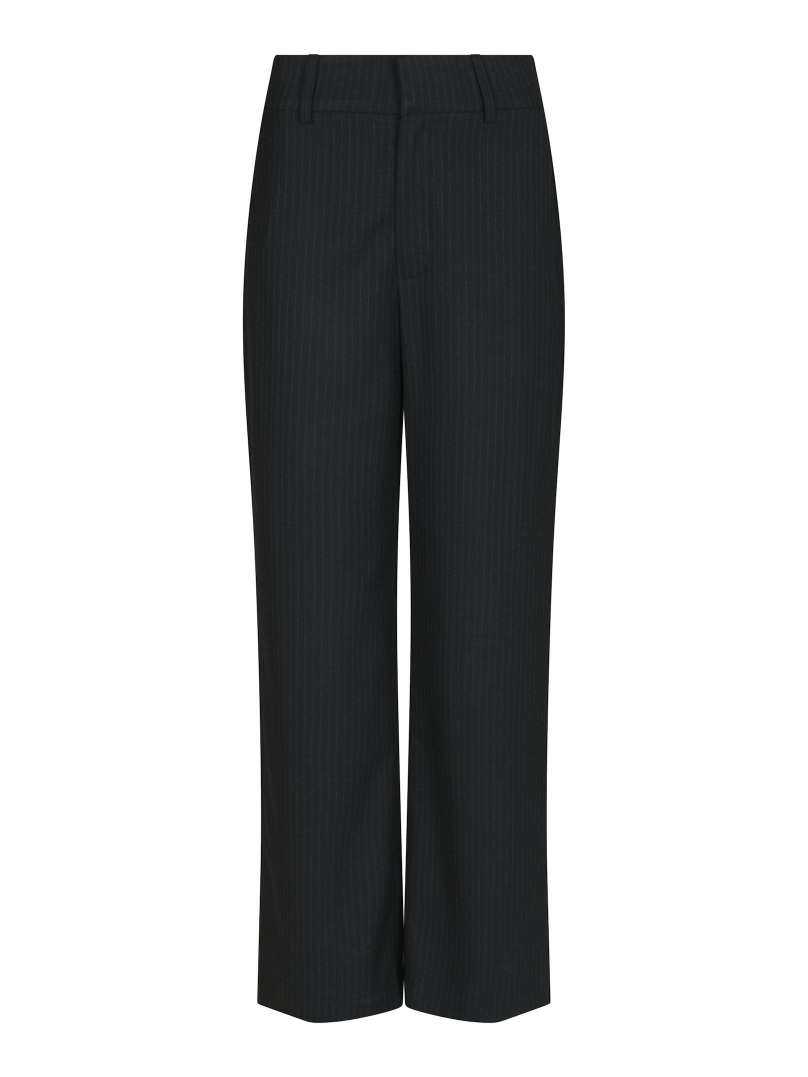 Nathalie Slim Pinstripe Pant – DARK NAVY