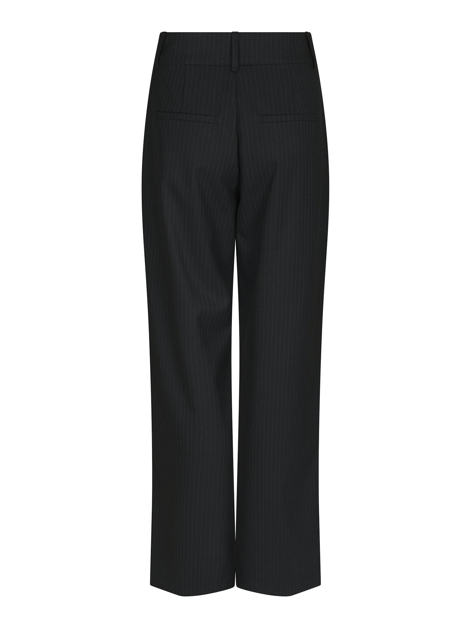 Nathalie Slim Pinstripe Pant – DARK NAVY