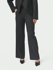 Nathalie Slim Pinstripe Pant – DARK NAVY