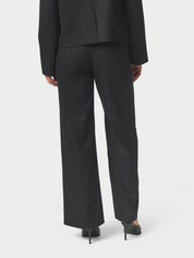 Nathalie Slim Pinstripe Pant – DARK NAVY