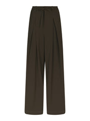 Eddina Woven Pants – DARK BROWN