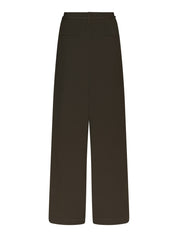 Eddina Woven Pants – DARK BROWN