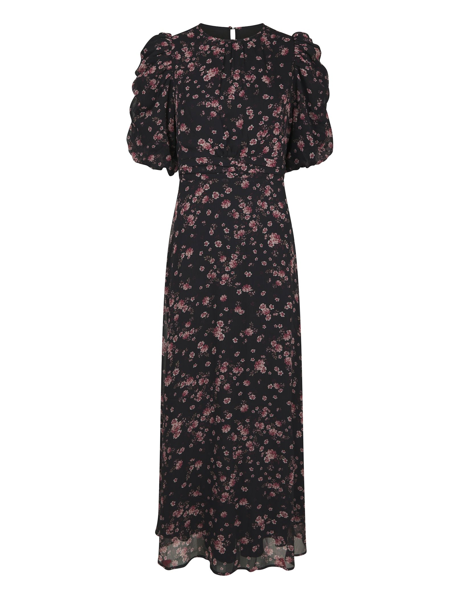 Kikka Mini Flower Dress – BLACK