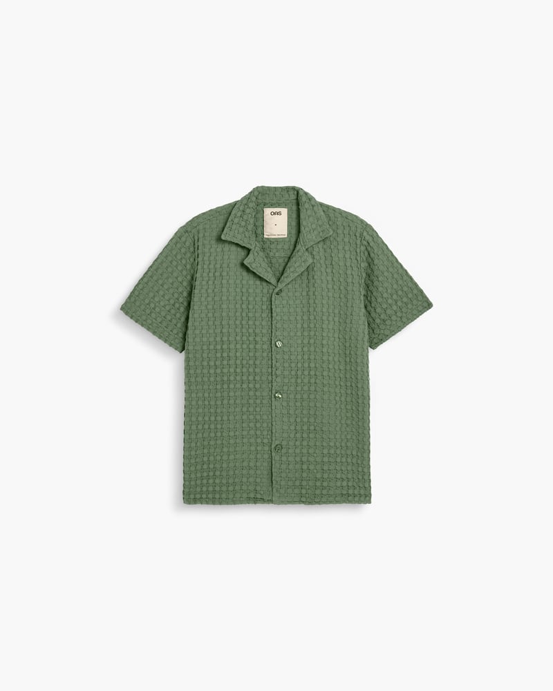Waffle Cuba Shirt – 54 GREEN