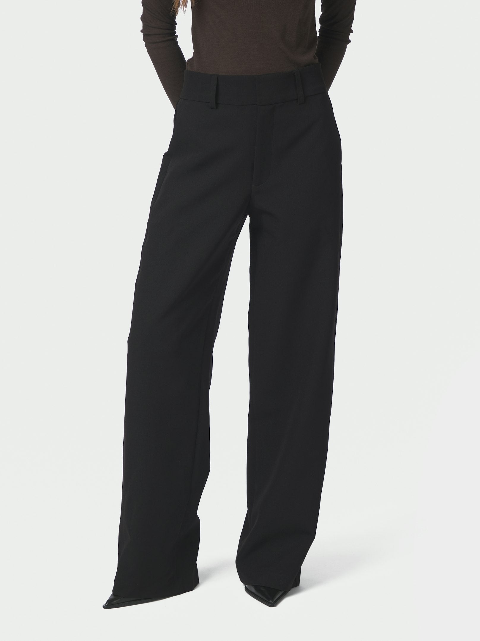 Nathalie Suit Pants – BLACK
