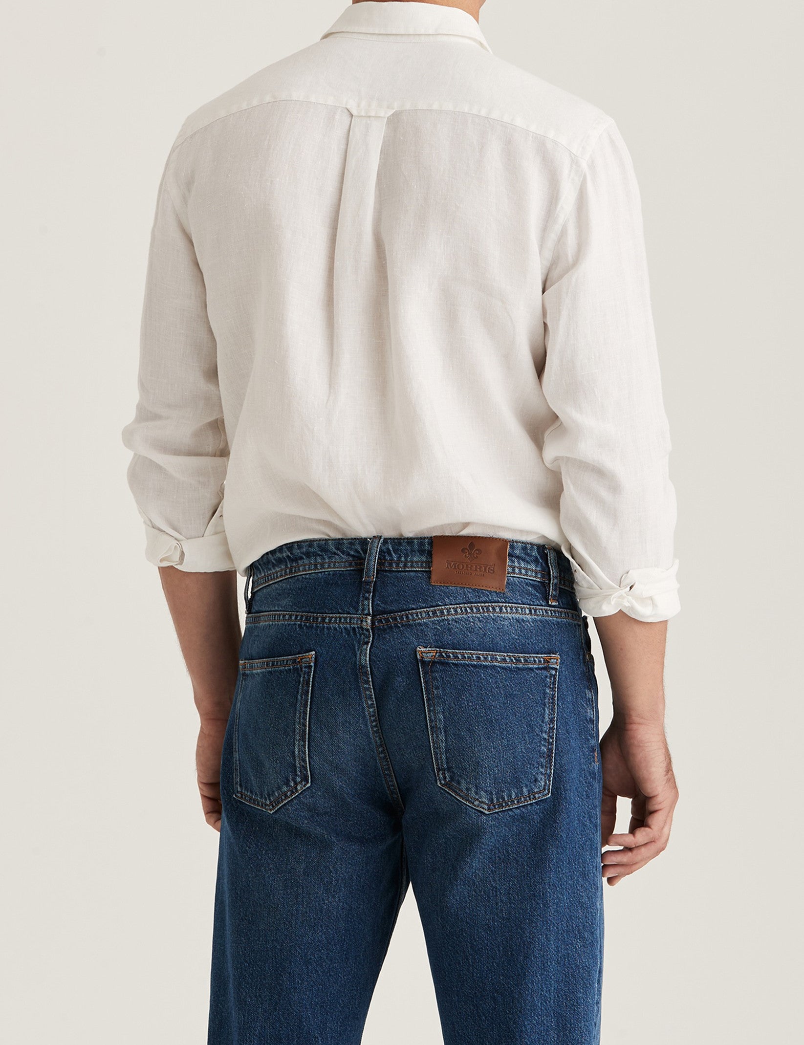 SAFARI LINEN SHIRT-CLASSIC FIT 01 WHITE