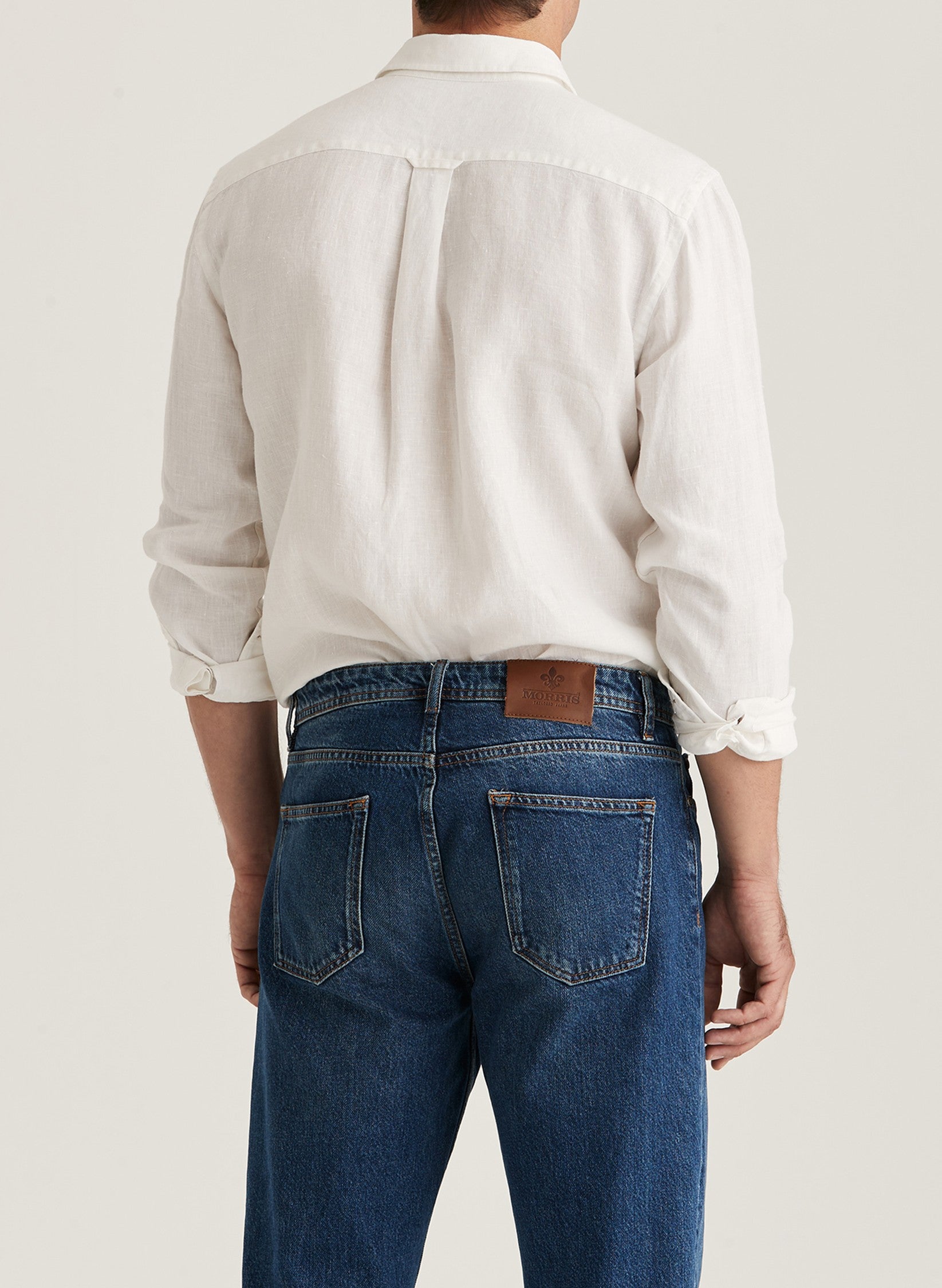 SAFARI LINEN SHIRT-CLASSIC FIT 01 WHITE