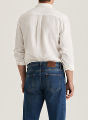 SAFARI LINEN SHIRT-CLASSIC FIT 01 WHITE