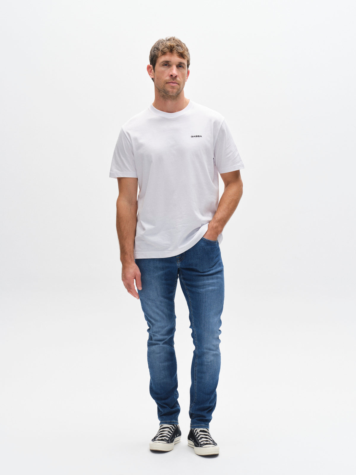 JONES K3870 MID BLUE DENIM