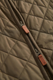 Teddy Quilted Vest 75 OLIVE
