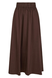 Yara Poplin Skirt - 676 DARK BROWN