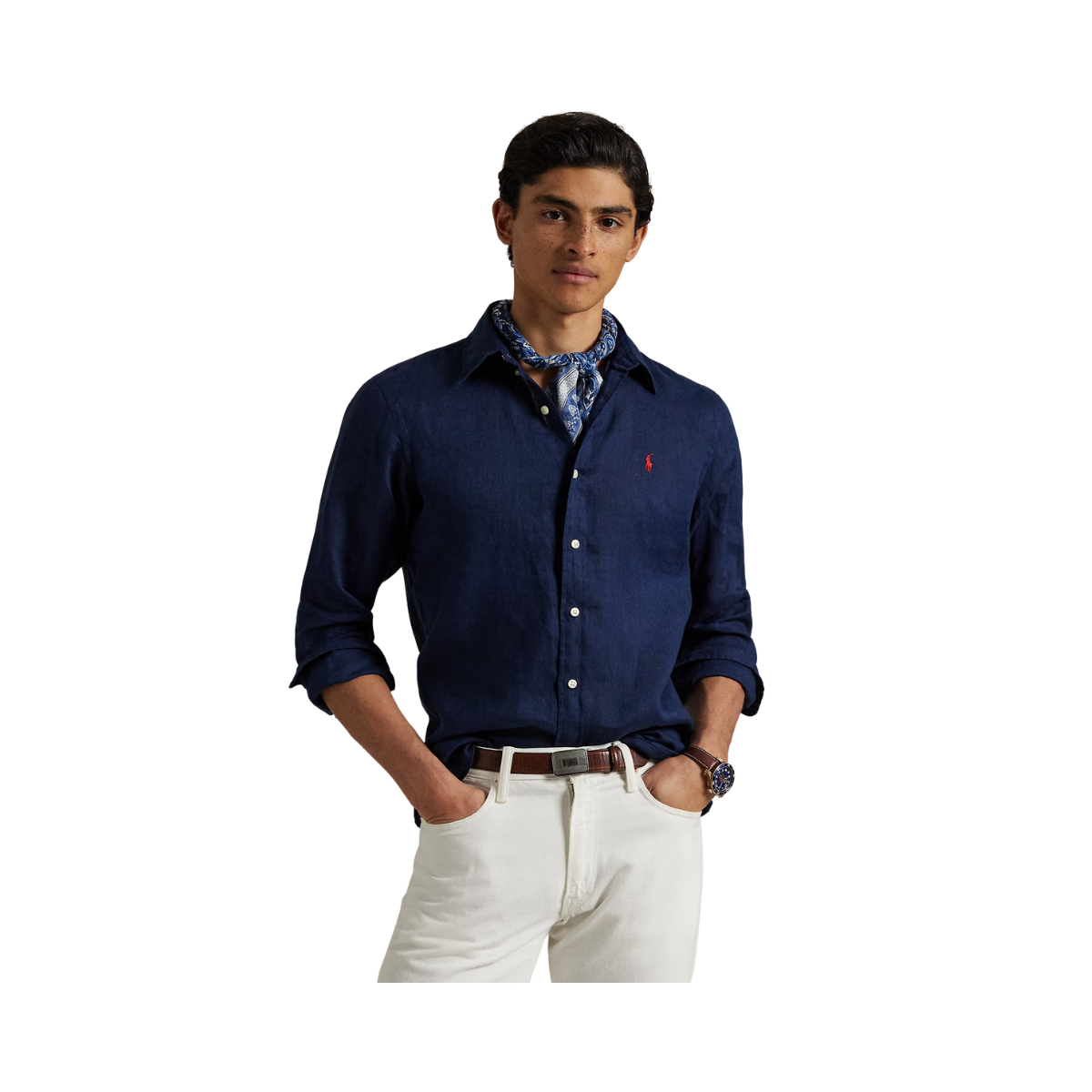 Slbdppcs-Long Sleeve-Sport Shirt - 007 NEWPORT NAVY