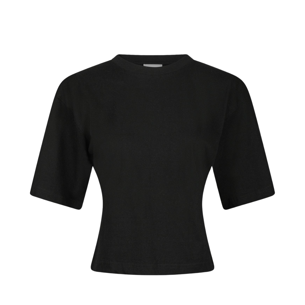 ASHA BOXY TEE 100 BLACK