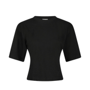 ASHA BOXY TEE 100 BLACK