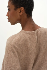 CURVED SWEATER CASHMERE