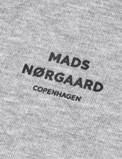 Mads Norgaard Standard Crew Logo Sweat, Grey Melange