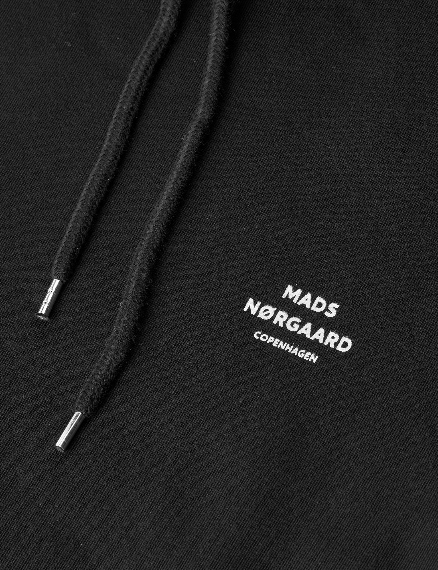 Mads Norgaard Standard Hoodie Logo Sweat, Black