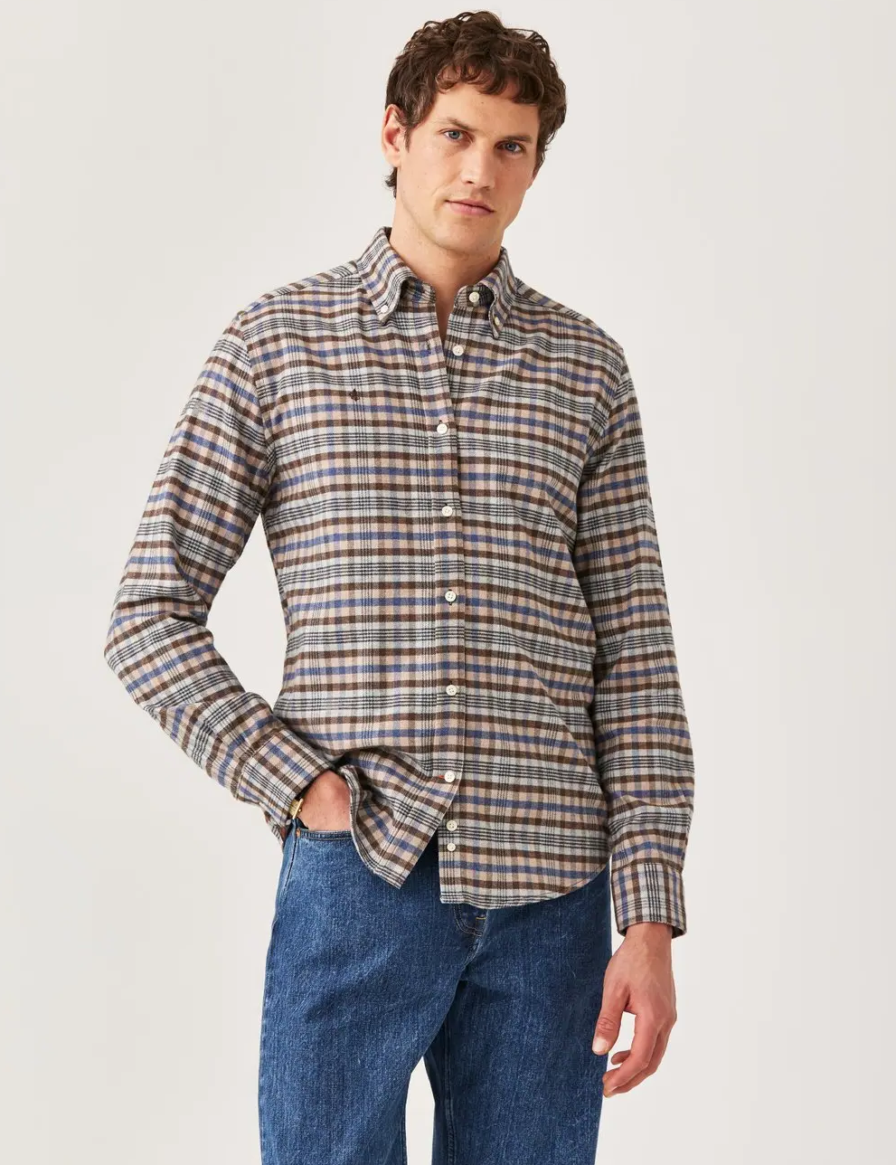 FLANNEL CHECK SHIRT-SLIM FIT