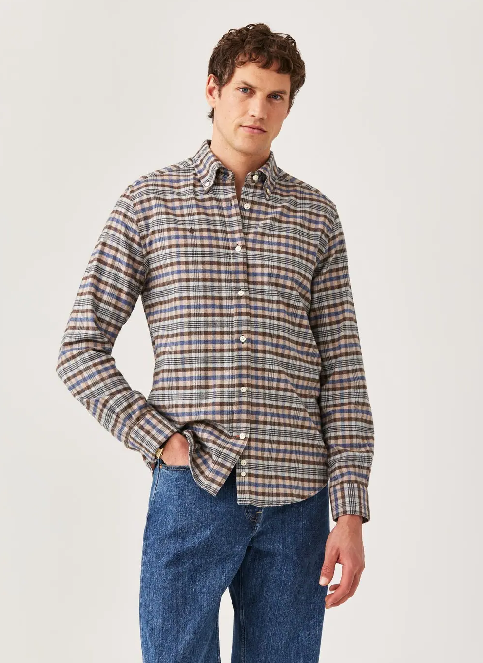 FLANNEL CHECK SHIRT-SLIM FIT