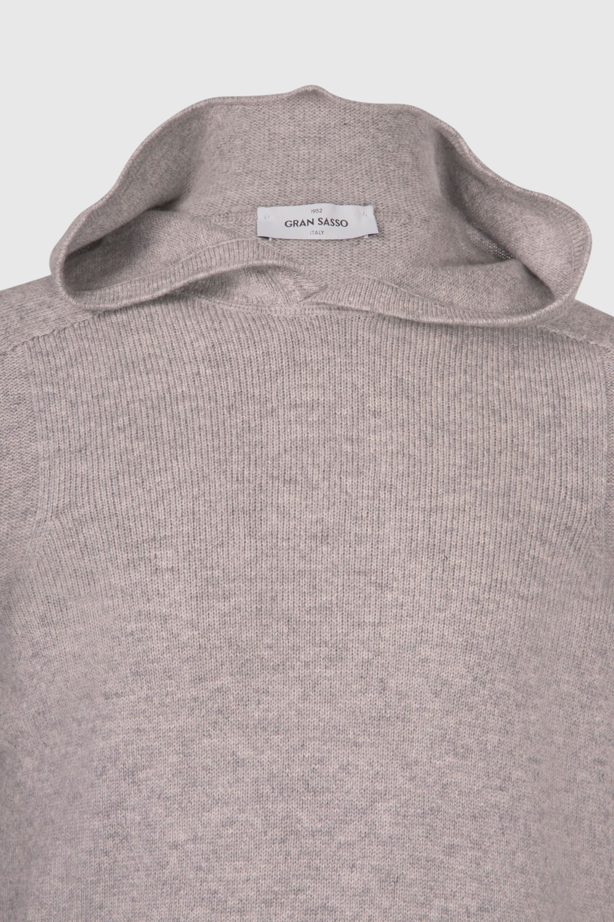 PULL CAPPUCCIO 071 GREY MELANGE