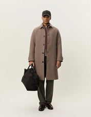 SOLID WOOL COAT