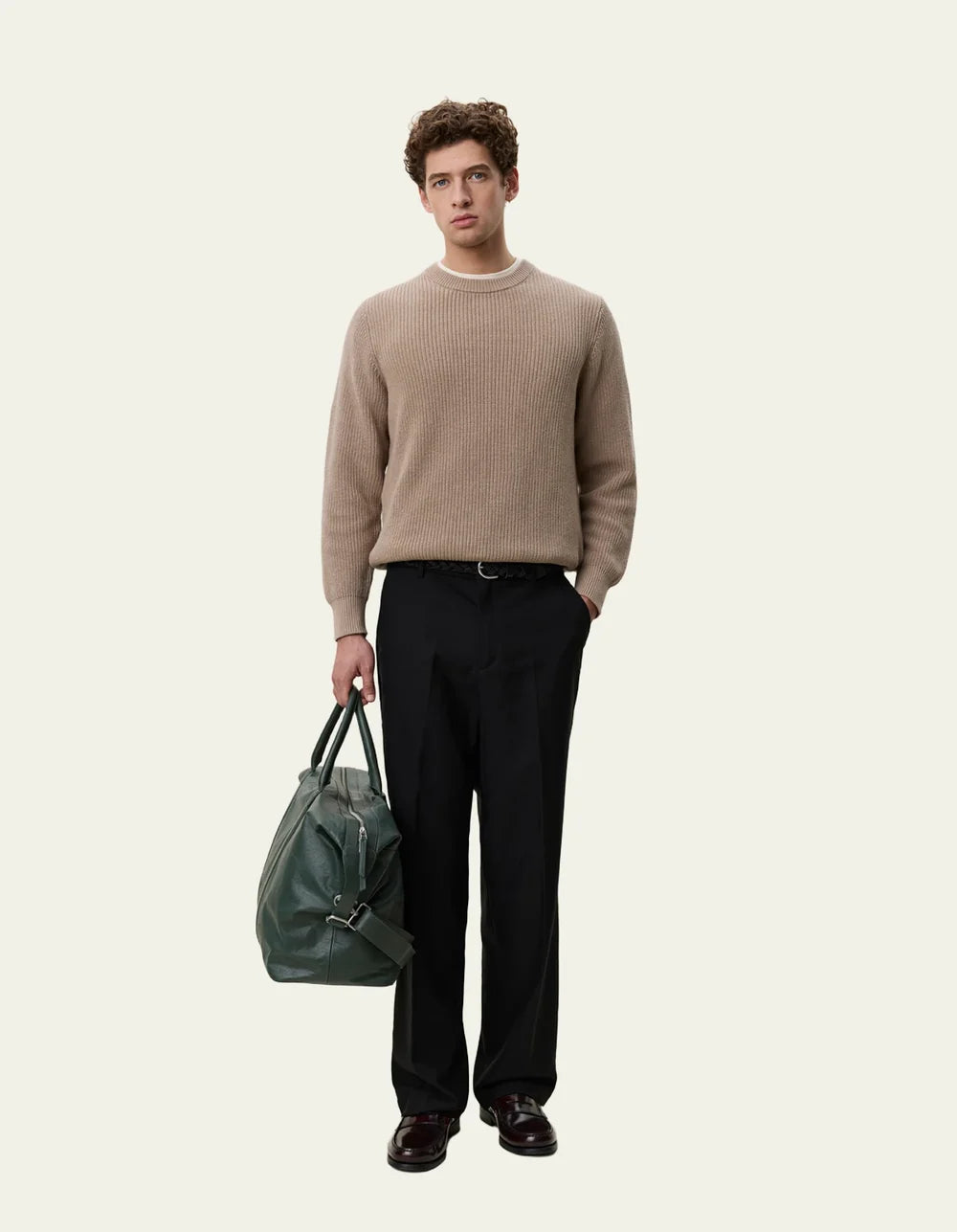 RIB CREWNECK KNIT