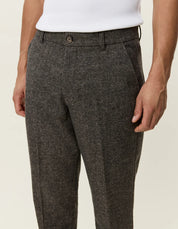 WOOL MELANGE REG SUIT PANTS