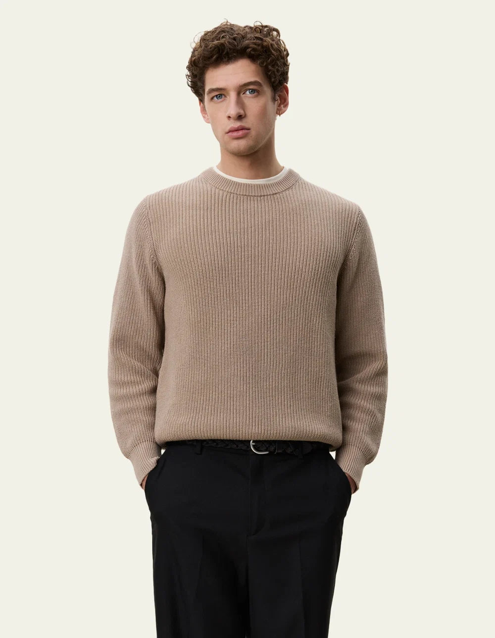 RIB CREWNECK KNIT