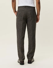 WOOL MELANGE REG SUIT PANTS