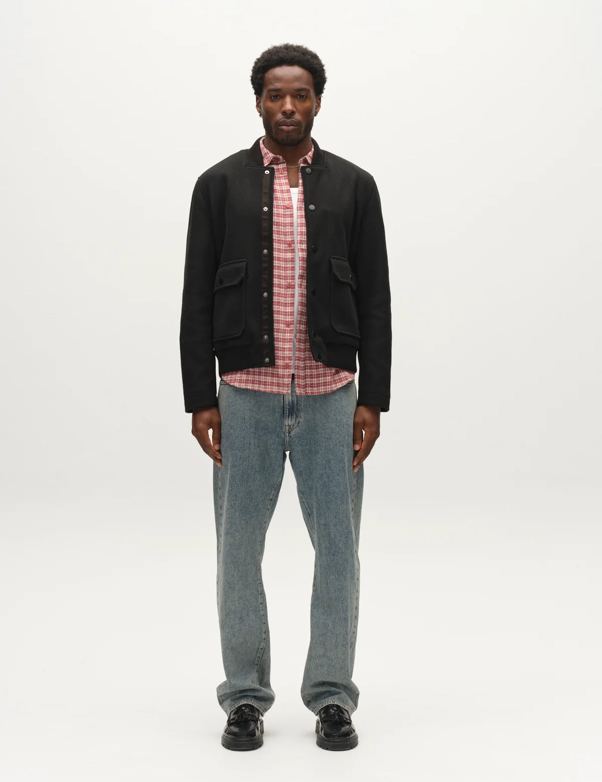 GABMATHEO PLAIN BOMBER JACKET