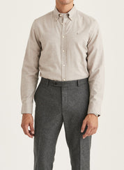 Watts Flannel Shirt 05 KHAKI