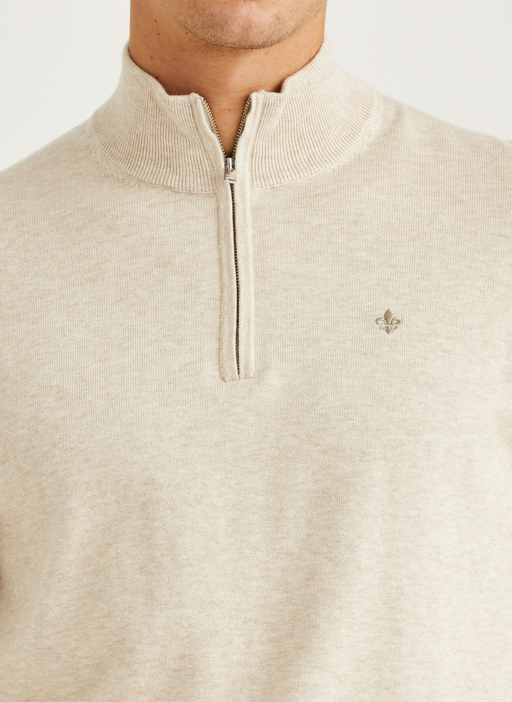 RILEY HALF ZIP 05 KAHKI