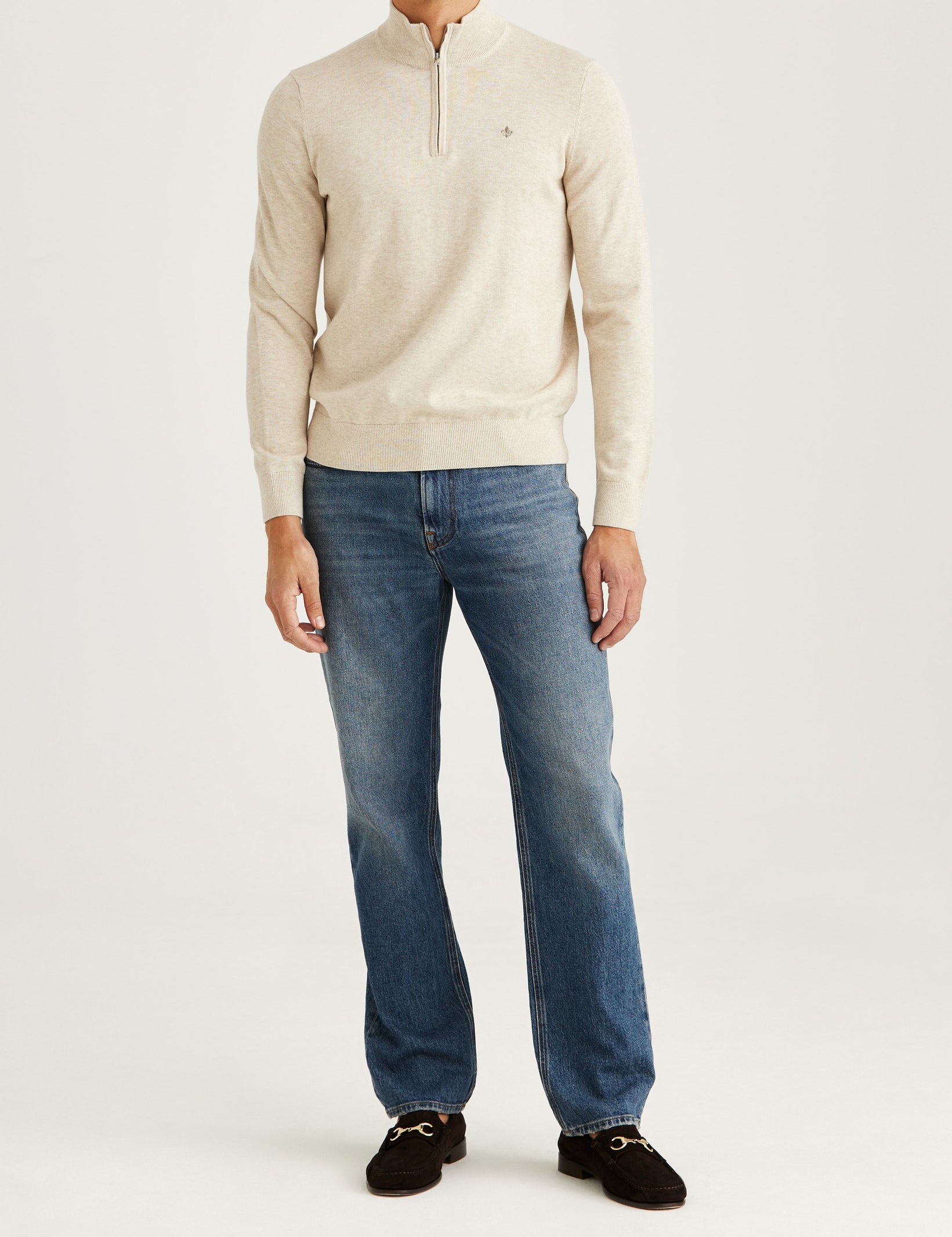 RILEY HALF ZIP 05 KAHKI