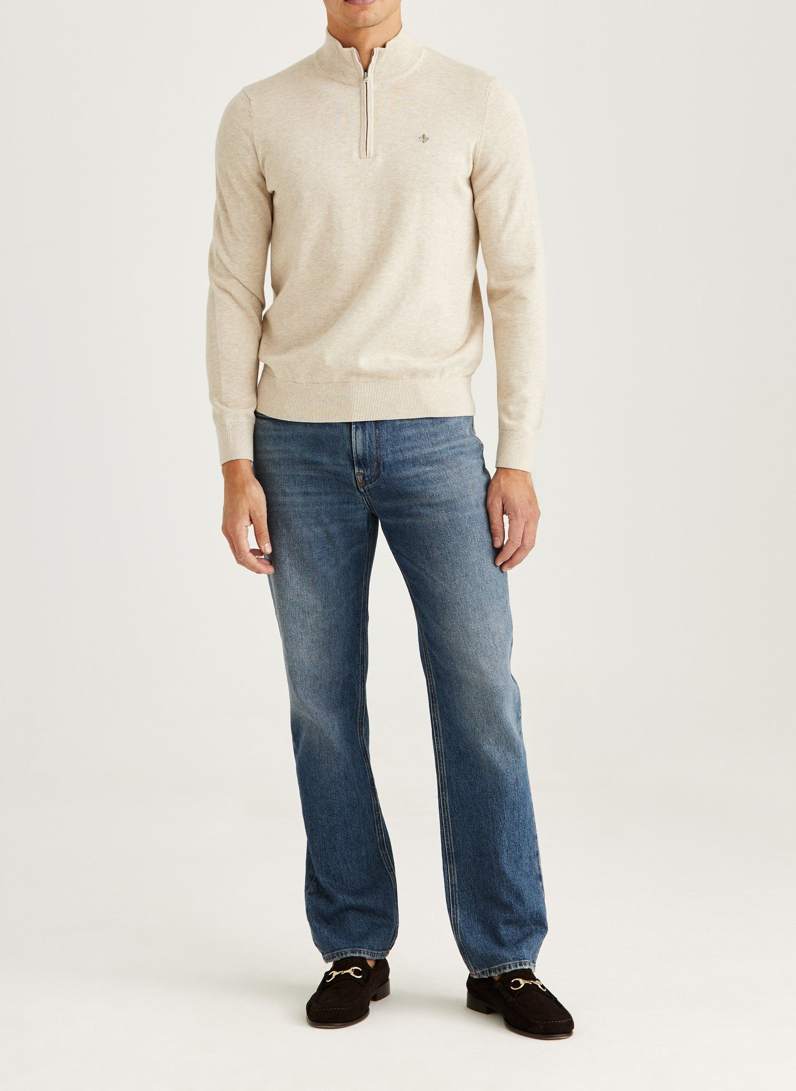 RILEY HALF ZIP 05 KAHKI