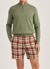 RILEY HALF ZIP 73 GREEN
