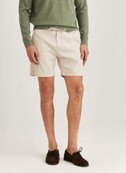 FENIX LINEN SHORTS 04 OFF WHITE