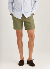 FENIX LINEN SHORTS 76 OLIVE