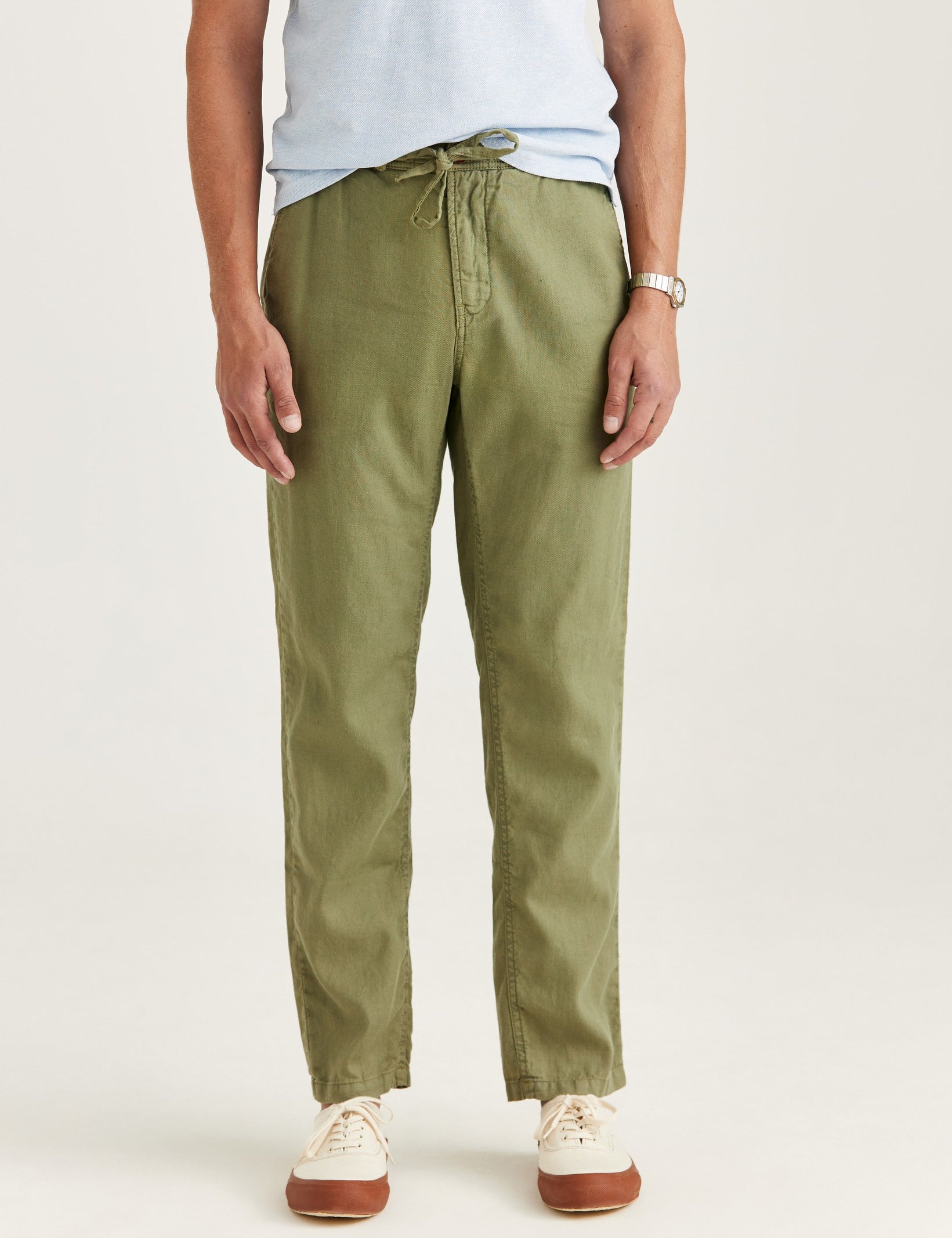 FENIX LINEN TROUSER 76 OLIVE