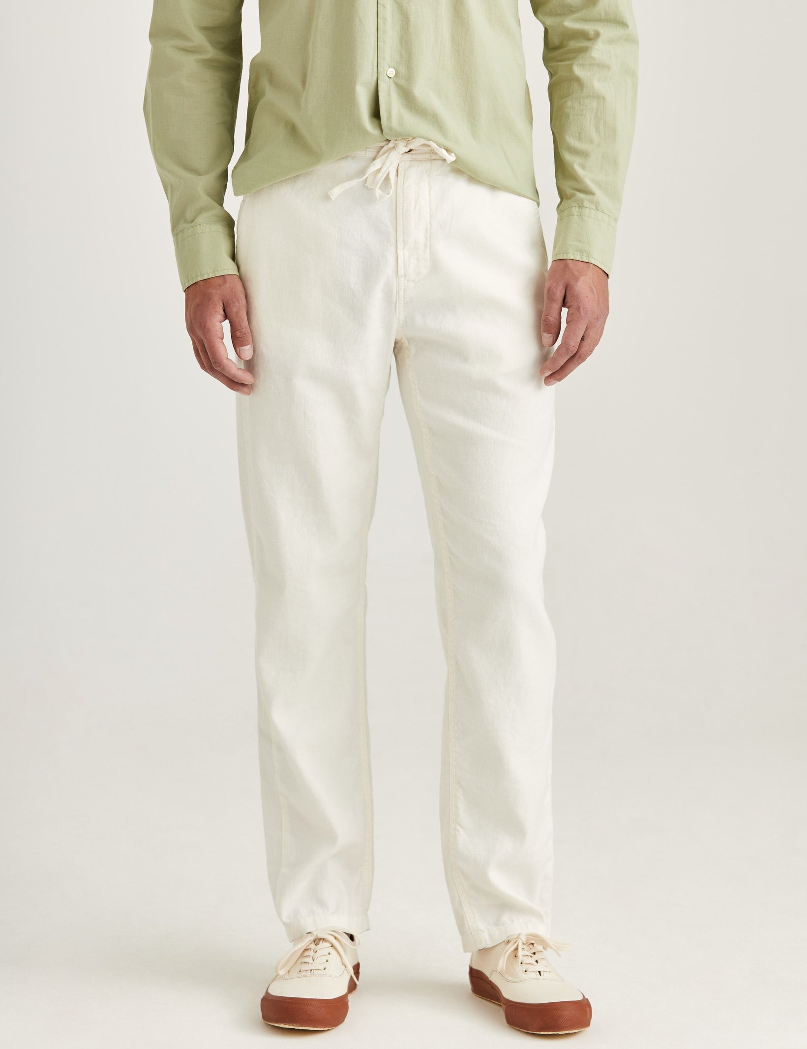 FENIX LINEN TROUSER 02 OFF WHITE