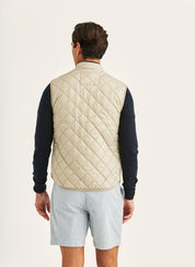 TEDDY QUILTED VEST 05 KHAKI