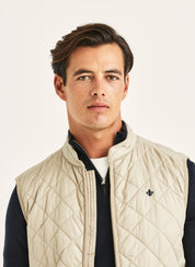TEDDY QUILTED VEST 05 KHAKI