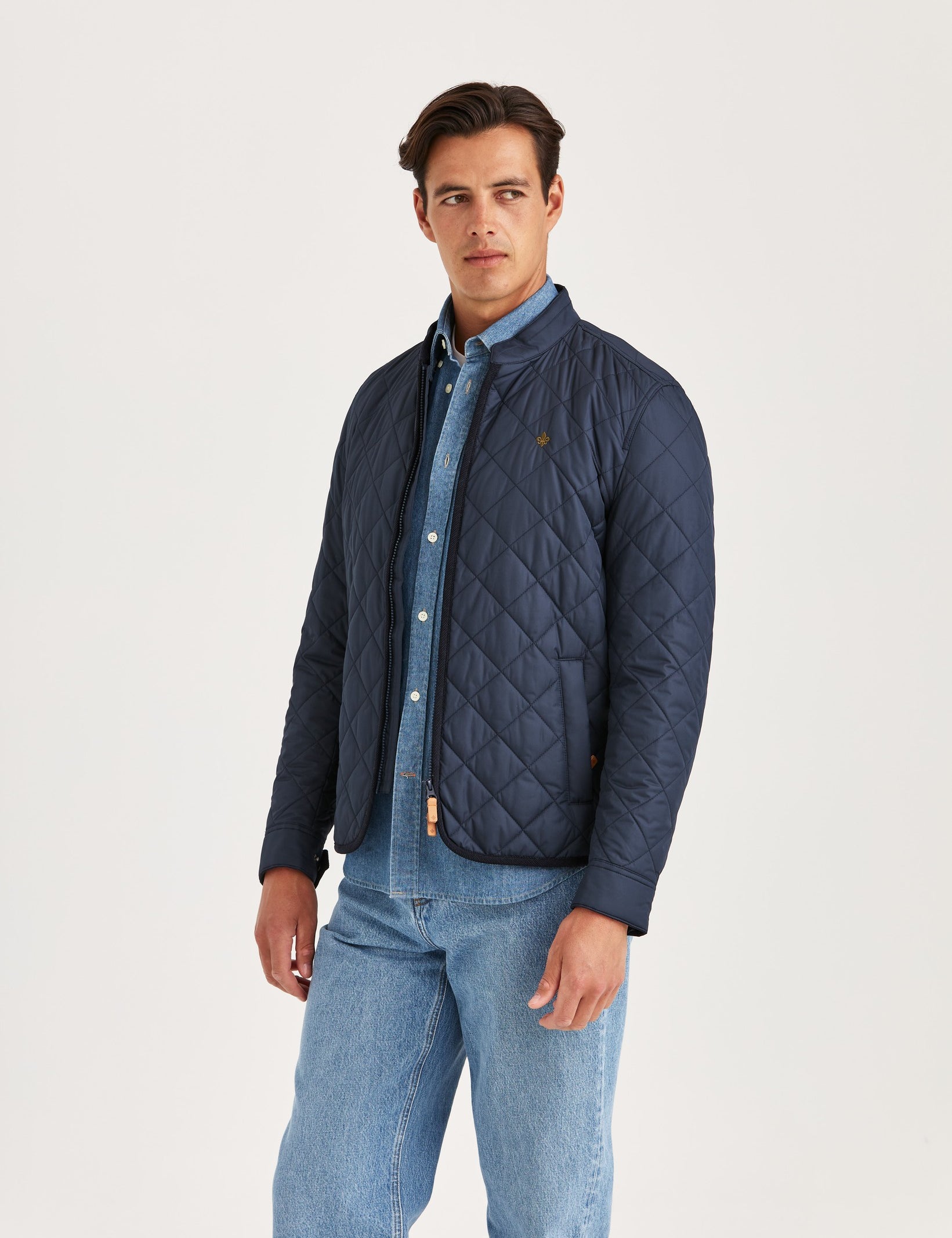 TEDDY QUILTED JACKET 59 OLD BLUE