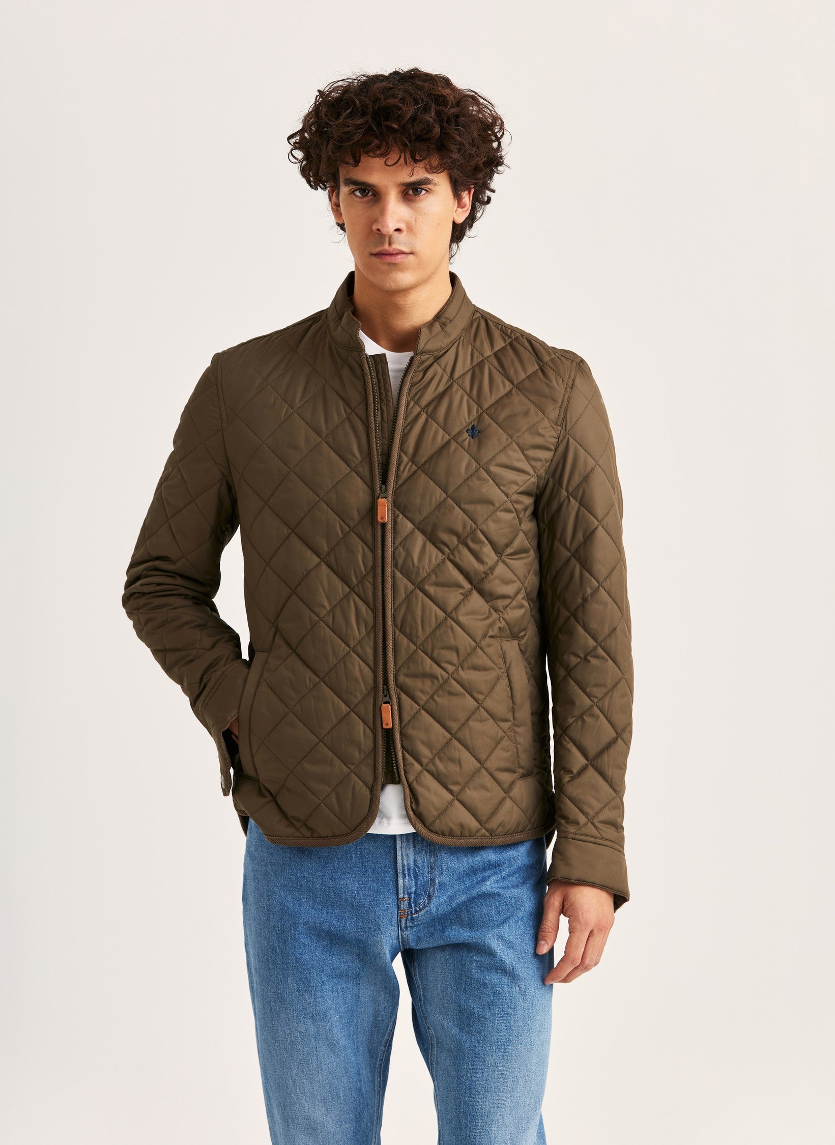 TEDDY QUILTED JACKET 75 OLIVE