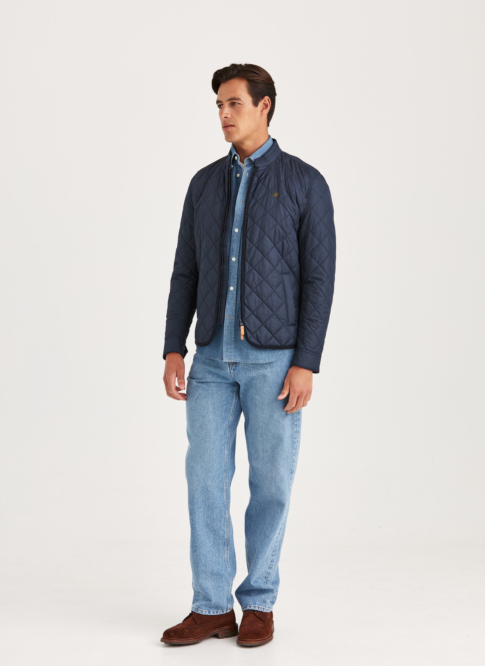 TEDDY QUILTED JACKET 59 OLD BLUE