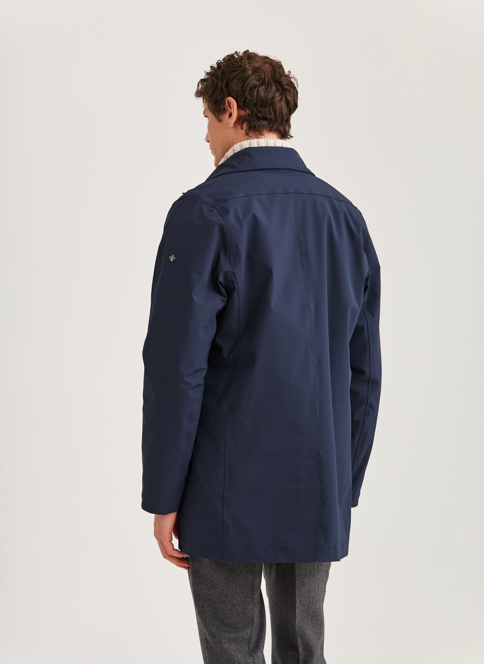 GRANT CAR COAT NAVY