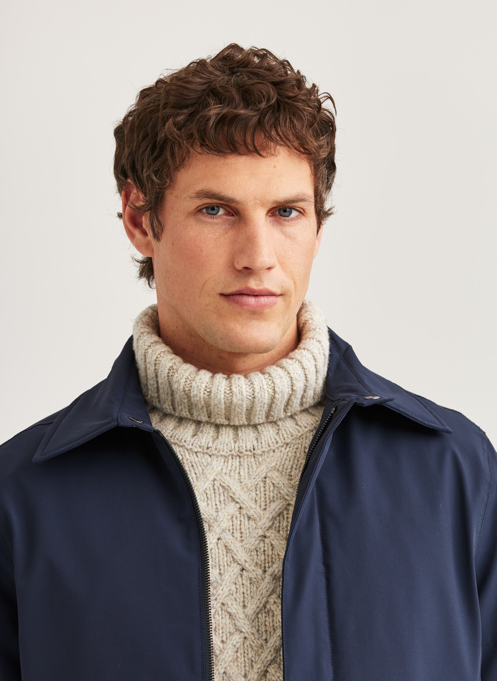 GRANT CAR COAT NAVY