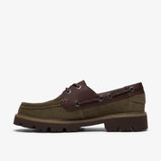 Clarks Cleyhill Boat 3226 OLIVE COMBINATION