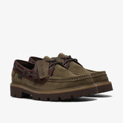 Clarks Cleyhill Boat 3226 OLIVE COMBINATION