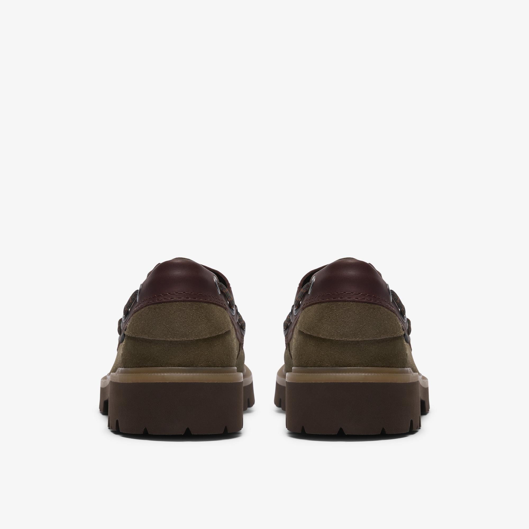 Clarks Cleyhill Boat 3226 OLIVE COMBINATION