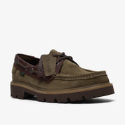 Clarks Cleyhill Boat 3226 OLIVE COMBINATION